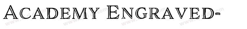 Academy Engraved字体转换